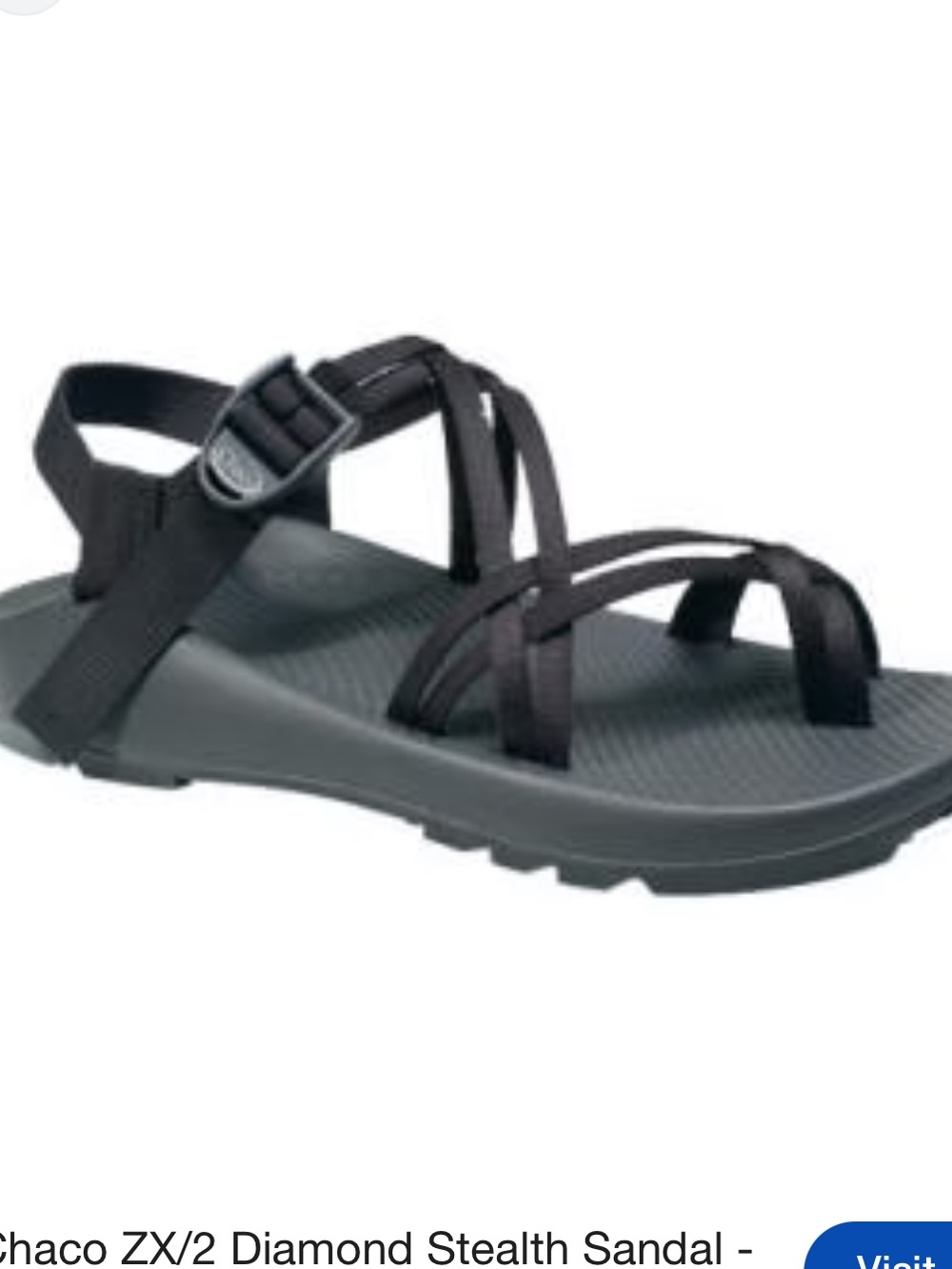 Chaco Women's Black Strappy Hiking Sandals, size 11